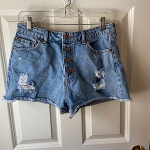 Forever 21 denim, multiple button shorts